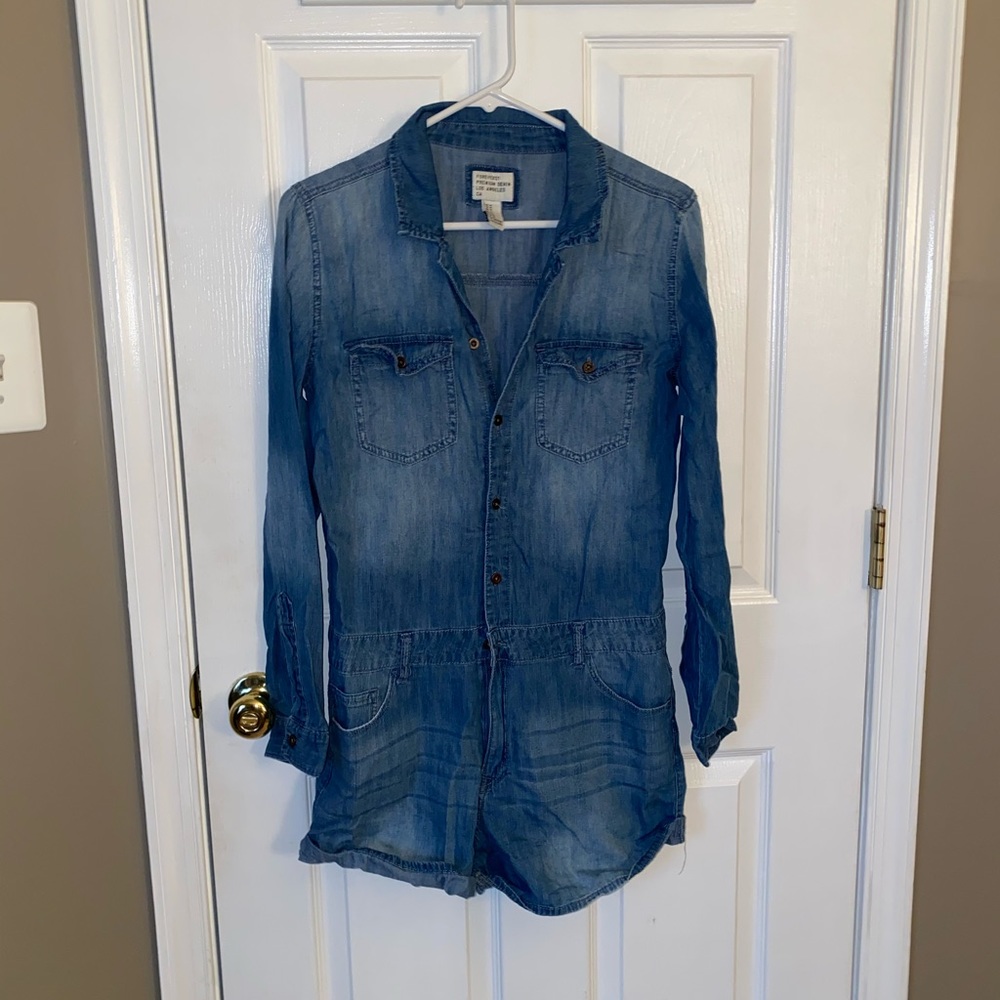 Forever 21 Jean romper, size M